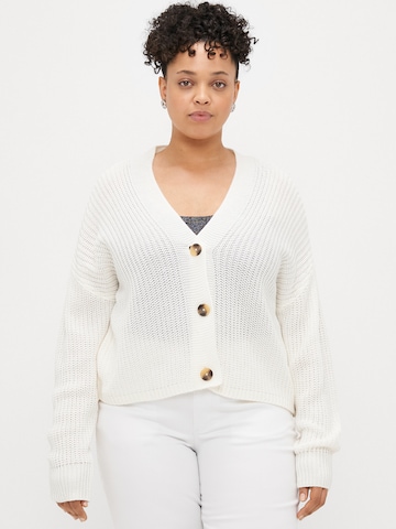 Cardigan 'CARCAROL NICE' ONLY Carmakoma en beige : devant