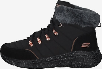 SKECHERS Lace-Up Ankle Boots in Black