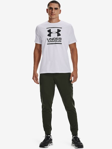 UNDER ARMOUR Funkcionalna majica 'Foundation' | bela barva