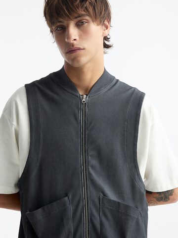Pull&Bear Sweatjacke in Grau