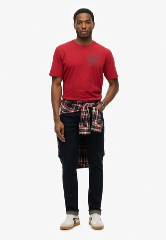 T-Shirt 'Movie' Superdry en rouge