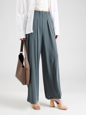 Wide Leg Pantalon à pince 'Polly' ABOUT YOU en vert : devant