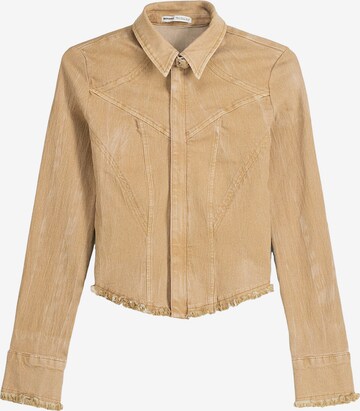 Bershka Tussenjas in Beige: voorkant