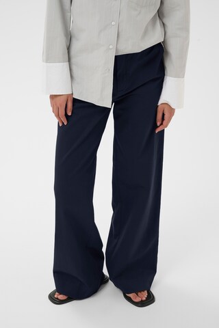 InWear Wide Leg Hose in Blau