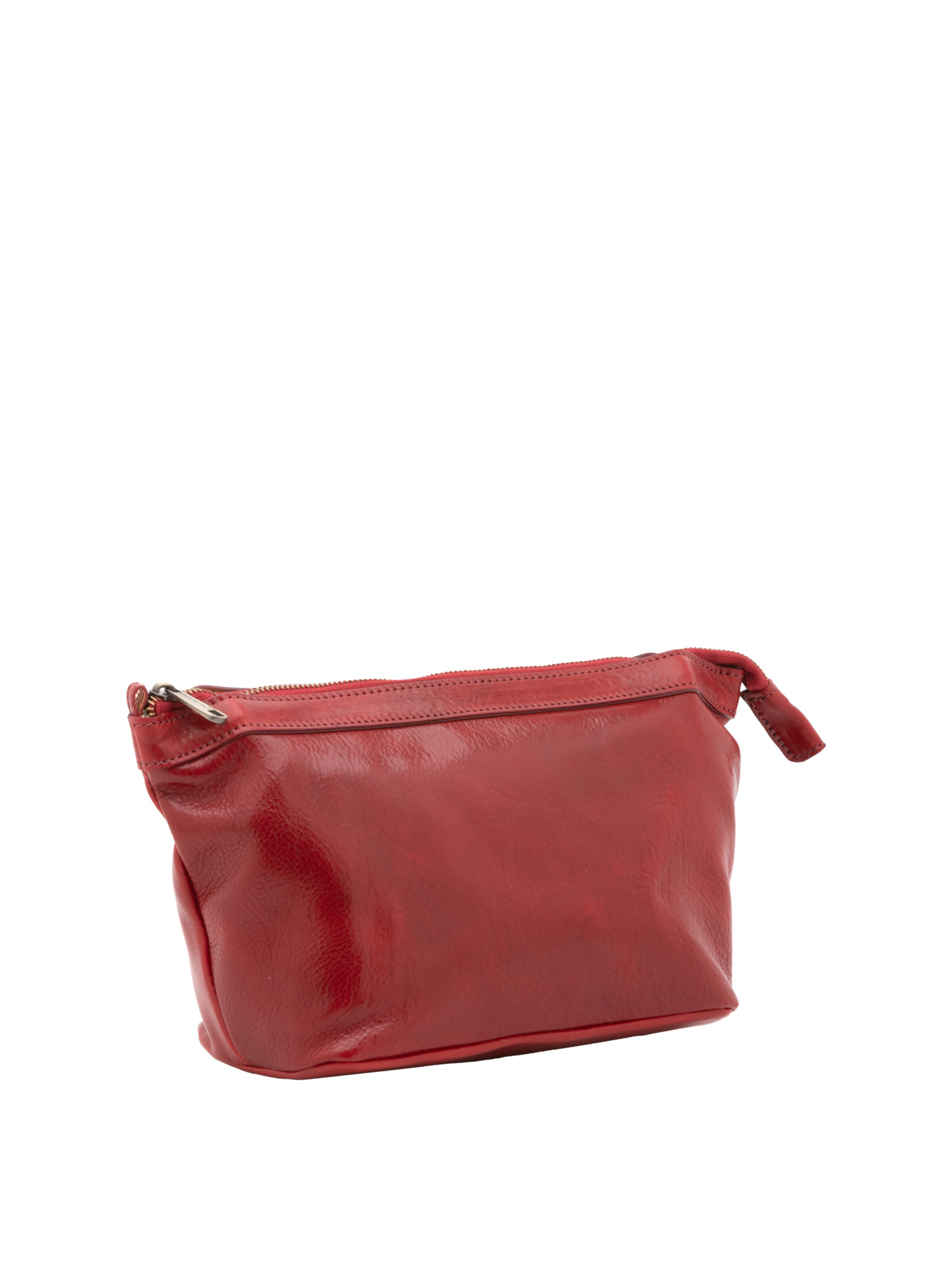 Pochette 'Pochette in vera pelle con zip - I Fratelli' di I Fratelli in rosso