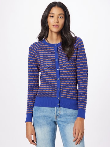 King Louie Knit Cardigan 'Duval' in Blue: front