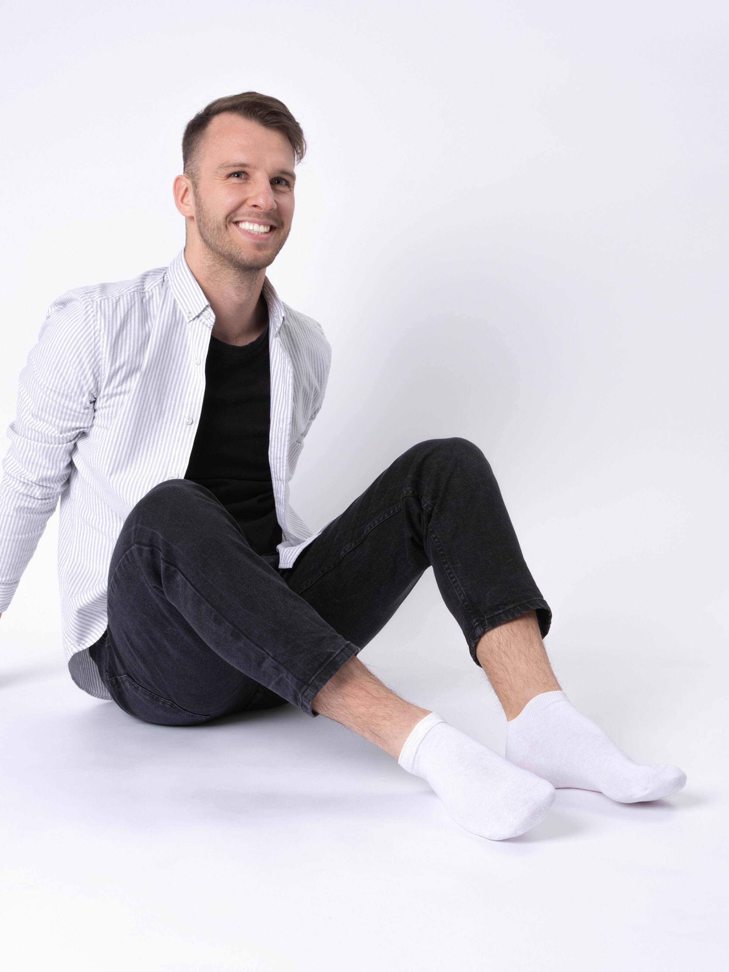 Occulto Sneaker Socken '100 Baumwolle' in Weiß: Vorderseite