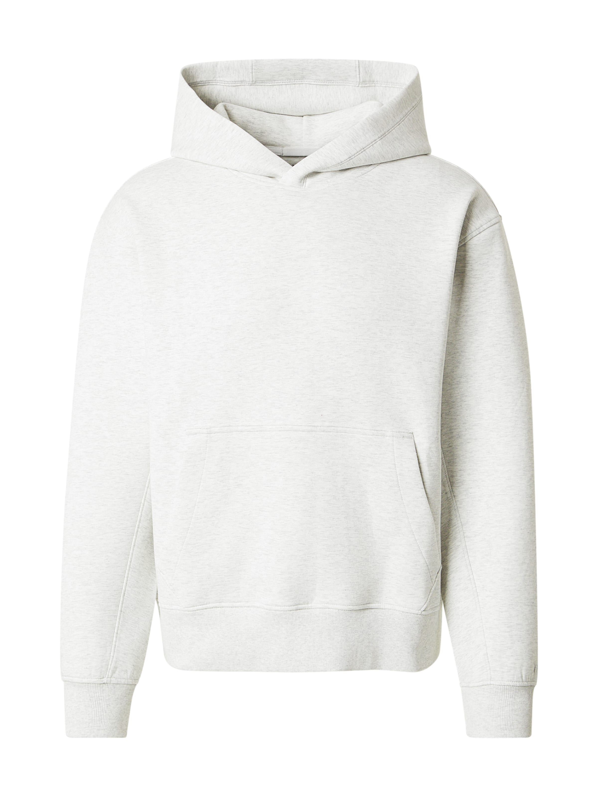 Bluză de molton de la Abercrombie & Fitch pe gri: față