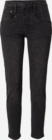 Herrlicher Skinny Jeans 'Shyra' in Zwart: voorkant