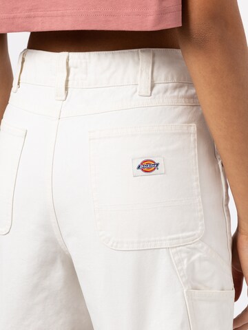 DICKIES - Regular Calças 'DUCK' em branco