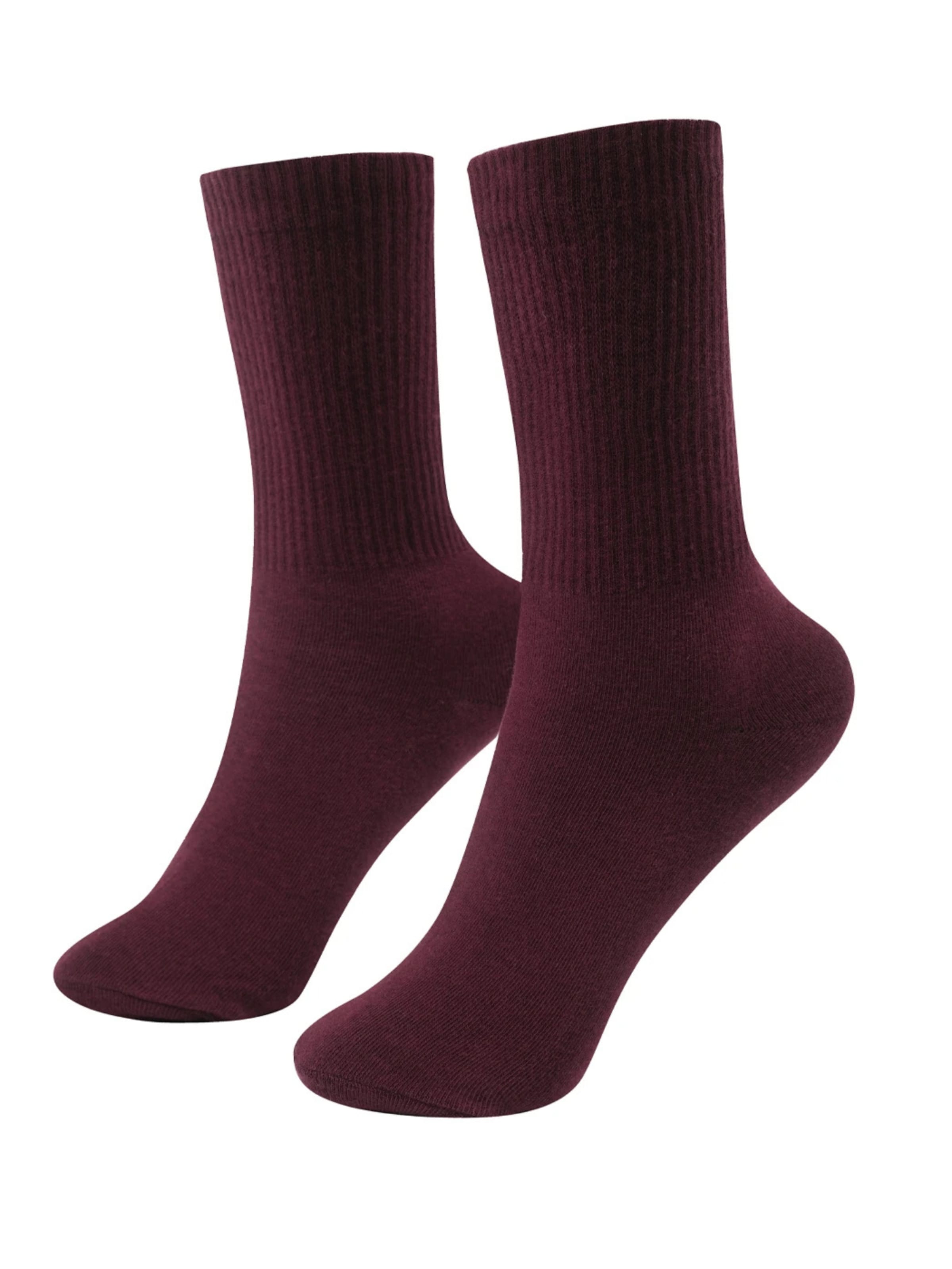 Chaussettes 'Lange Sportsocken | 4er Pack' cfab (formerly creamy fabrics) en rouge