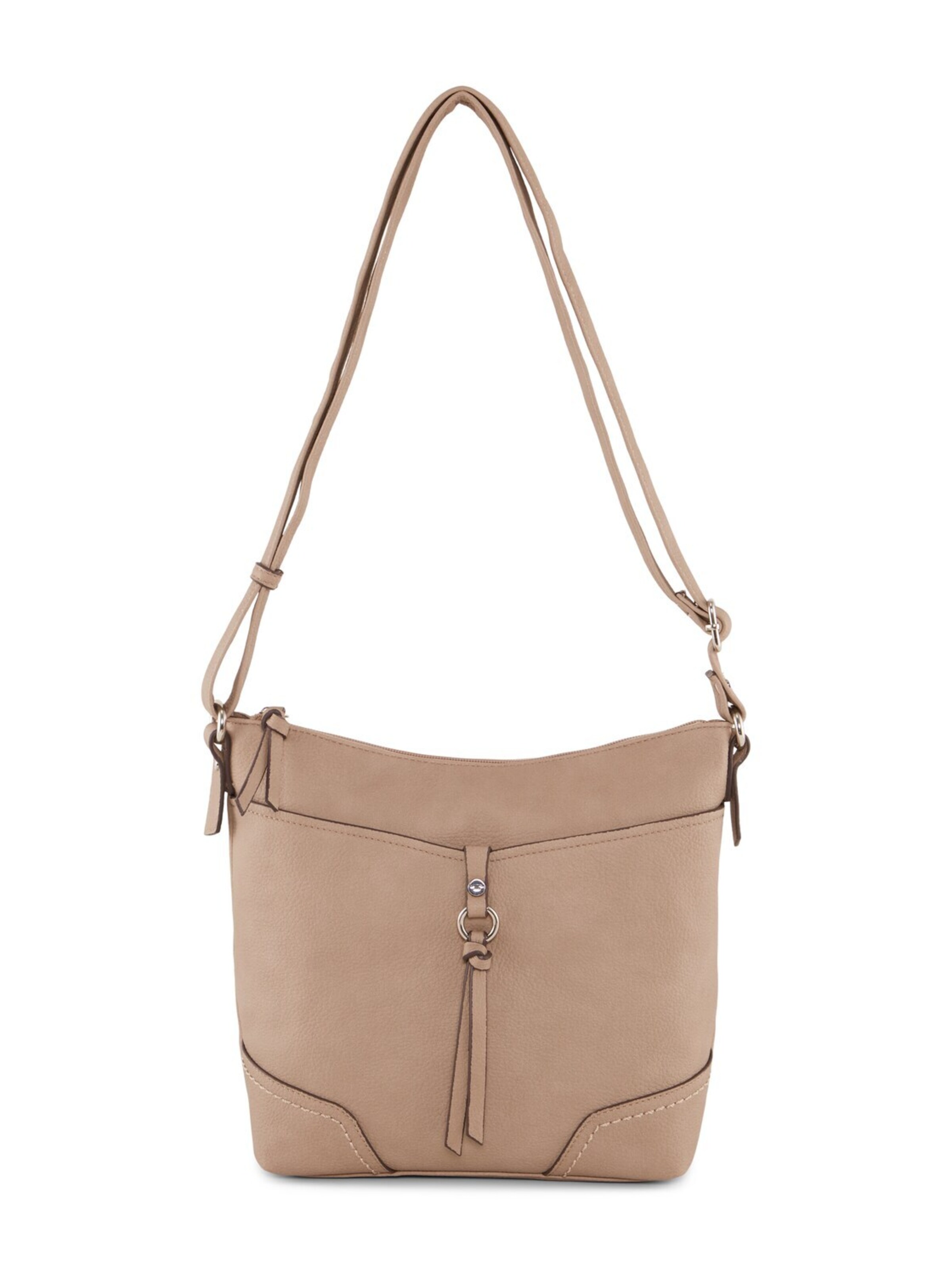 TOM TAILOR Schoudertas 'Imeri' in Beige: voorkant