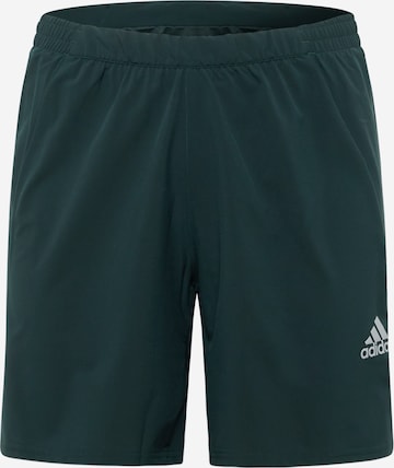 ADIDAS PERFORMANCE Workout Pants 'X-City' in Green: front
