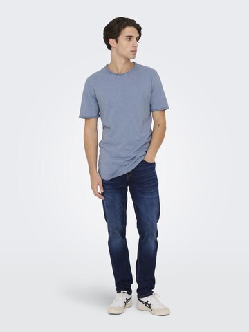 Regular Jean Only & Sons en bleu