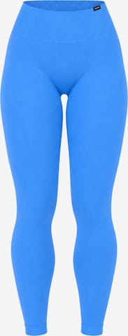 sminded® Regular Leggings 'Seamless Boost Leggings' in Blau: Vorderseite