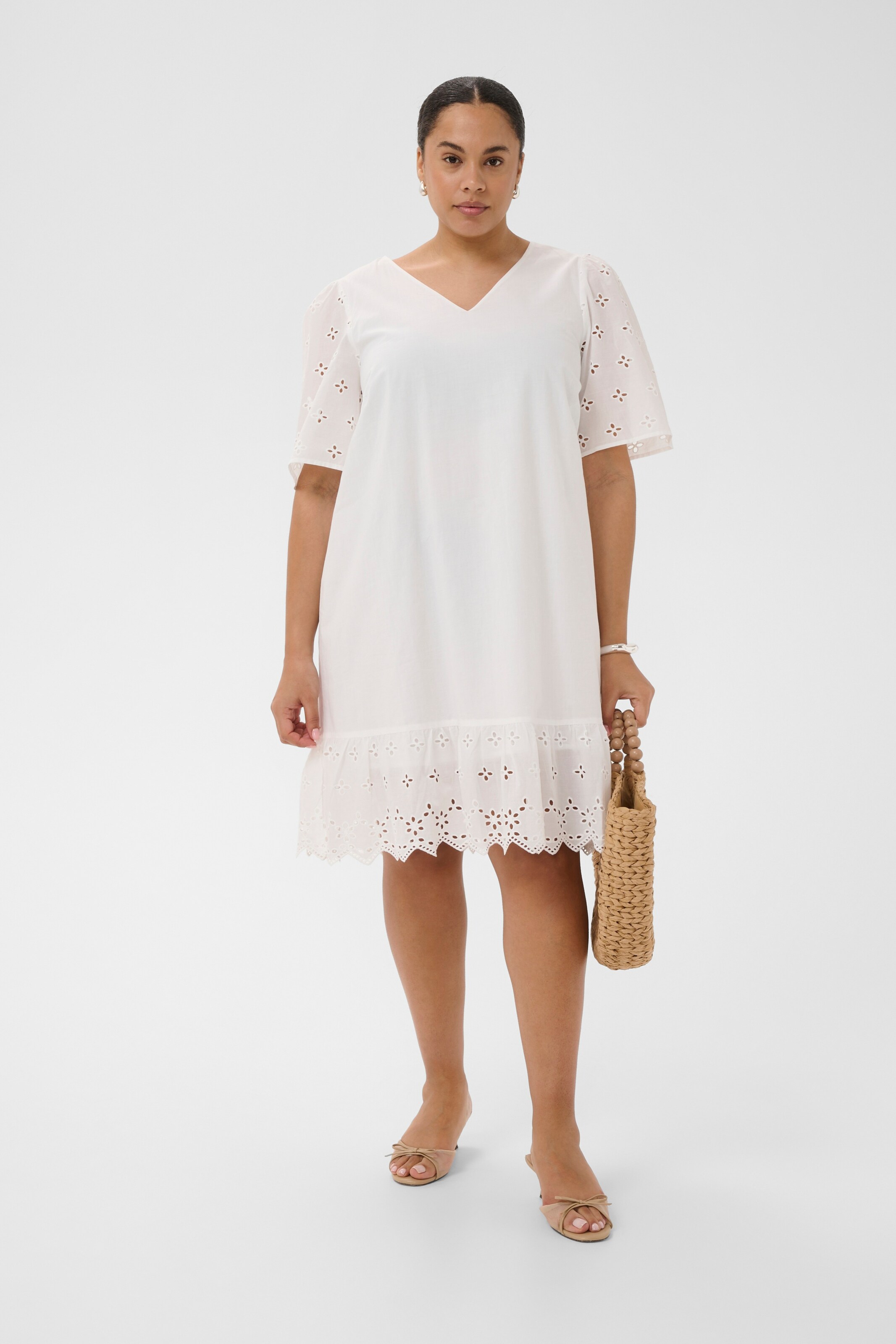 Robe 'KCmally' KAFFE CURVE en blanc