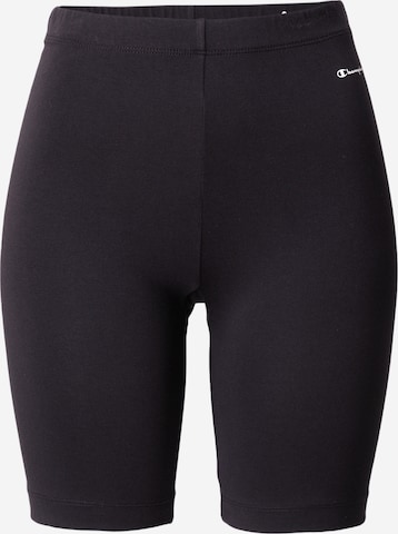 Champion Authentic Athletic Apparel Skinny Fit Спортен панталон в черно: отпред