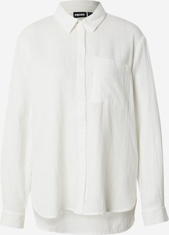 PIECES Bluse 'PCSastina' in Weiß: Vorderseite