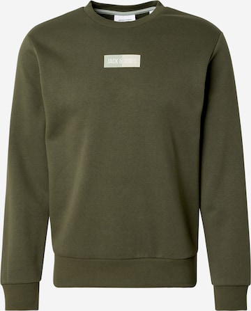 JACK & JONES Sweatshirt 'JJPAN' i grøn: forside