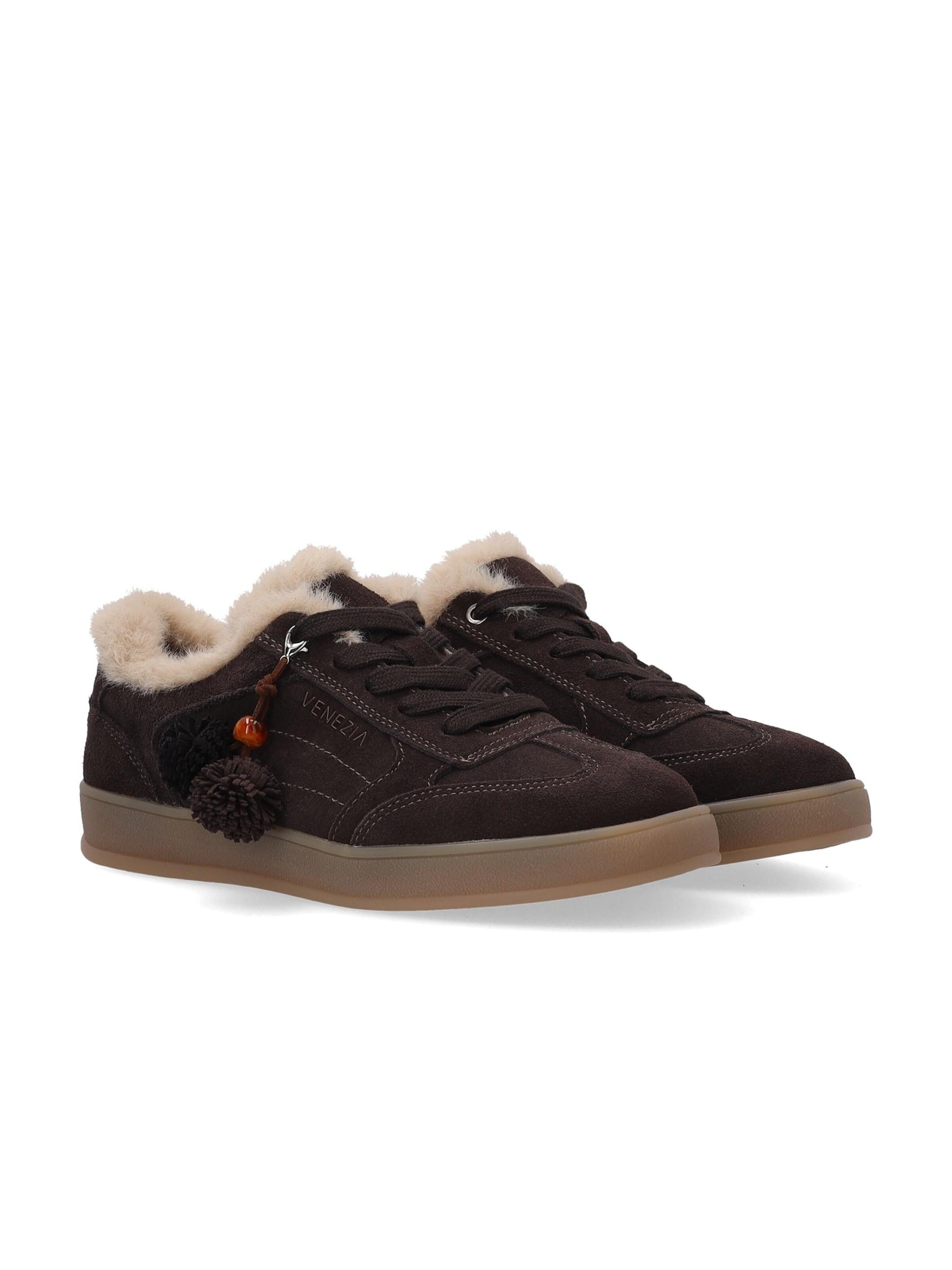 VENEZIA Platform trainers in Brown