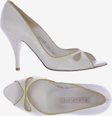 PURA LOPEZ Pumps 36,5 in Weiß: Vorderseite