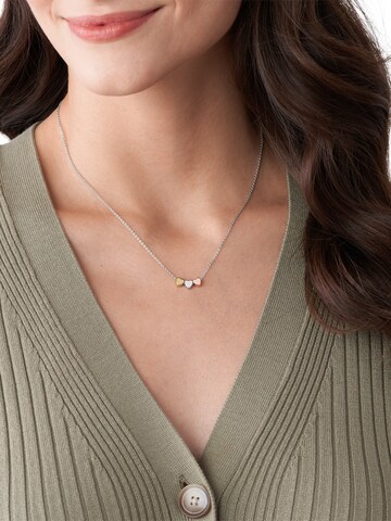 FOSSIL Kette 'Herzen' in Silber