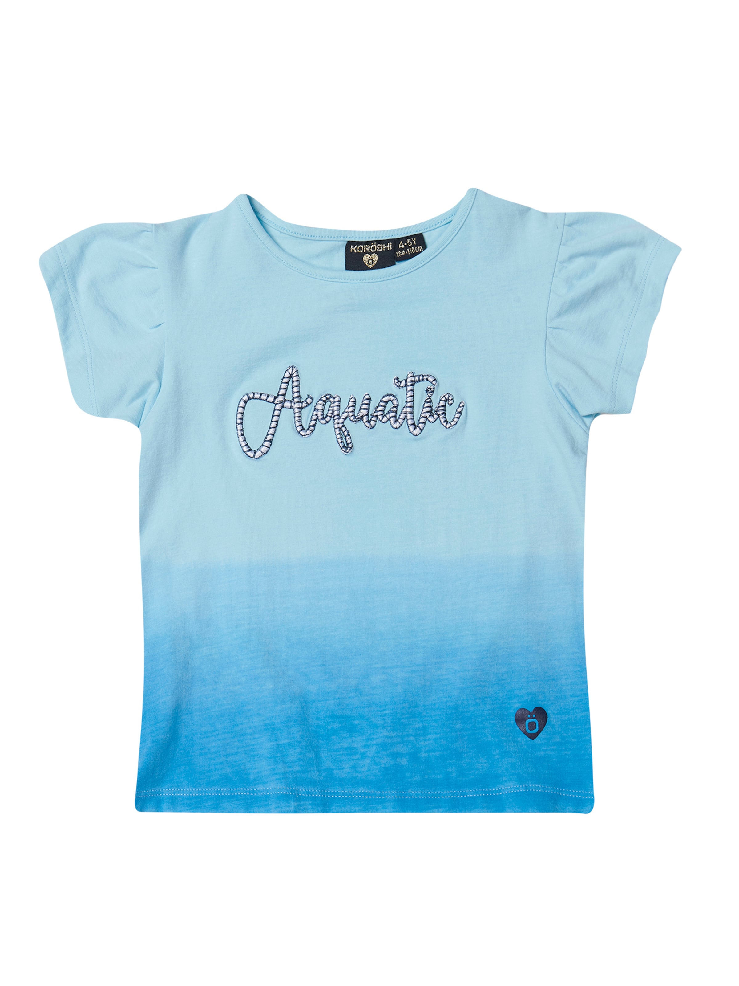 KOROSHI Μπλουζάκι σε μπλε: μπροστά