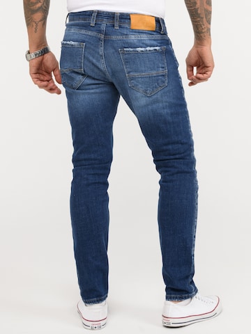 Rock Creek Slimfit Jeans in Blau