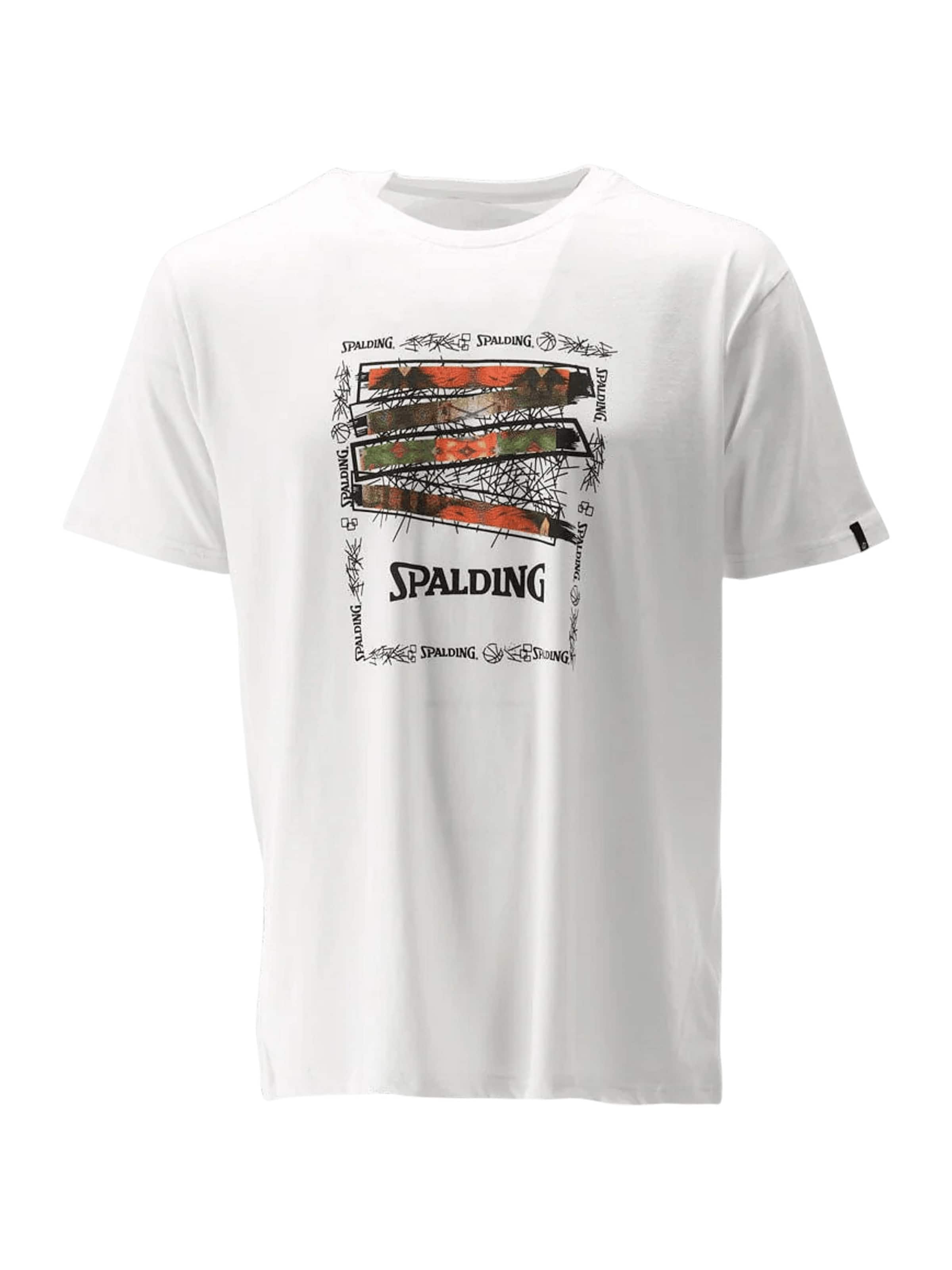 Tricou funcțional de la SPALDING pe alb: față