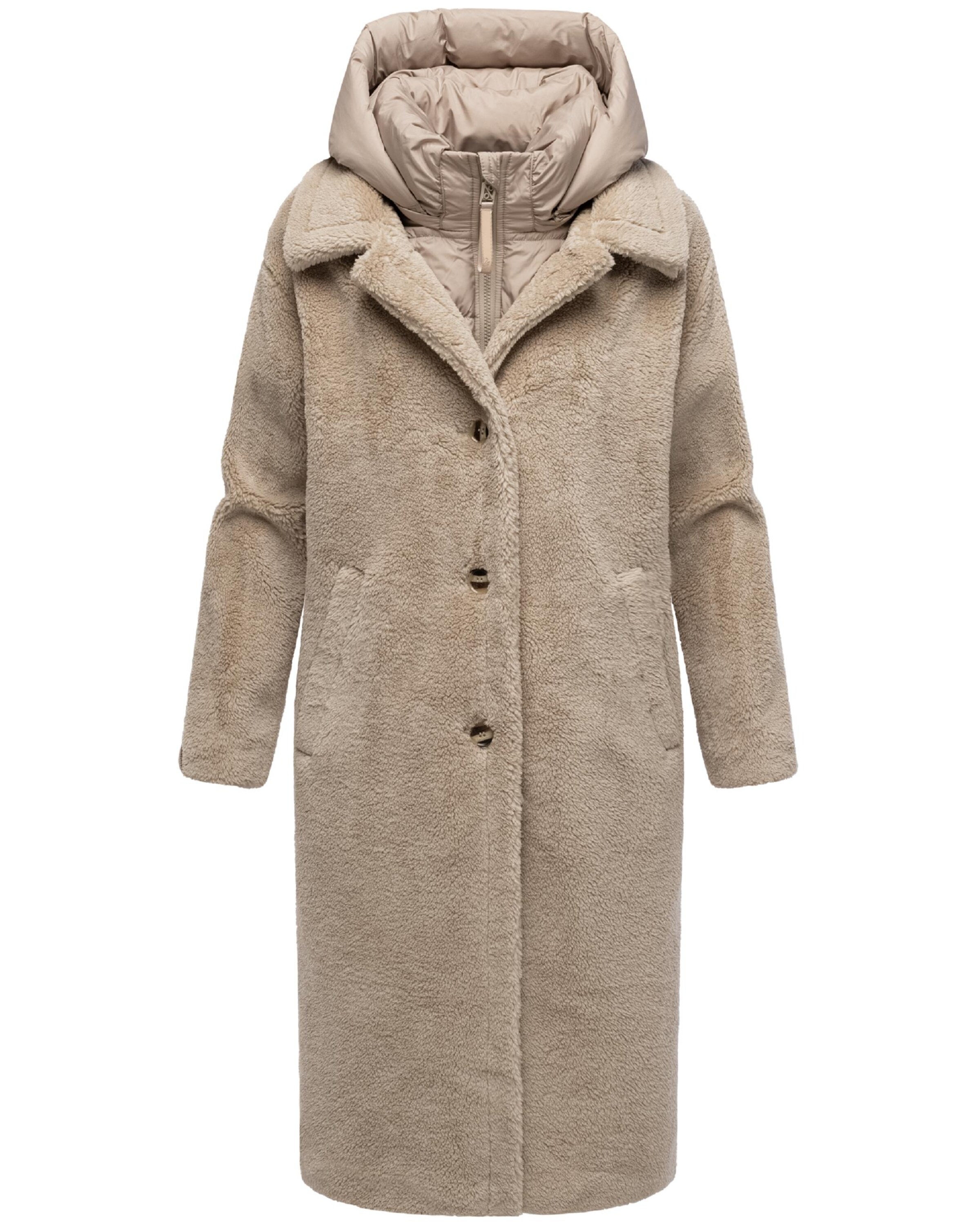 NAVAHOO Wintermantel in Beige: Vorderseite