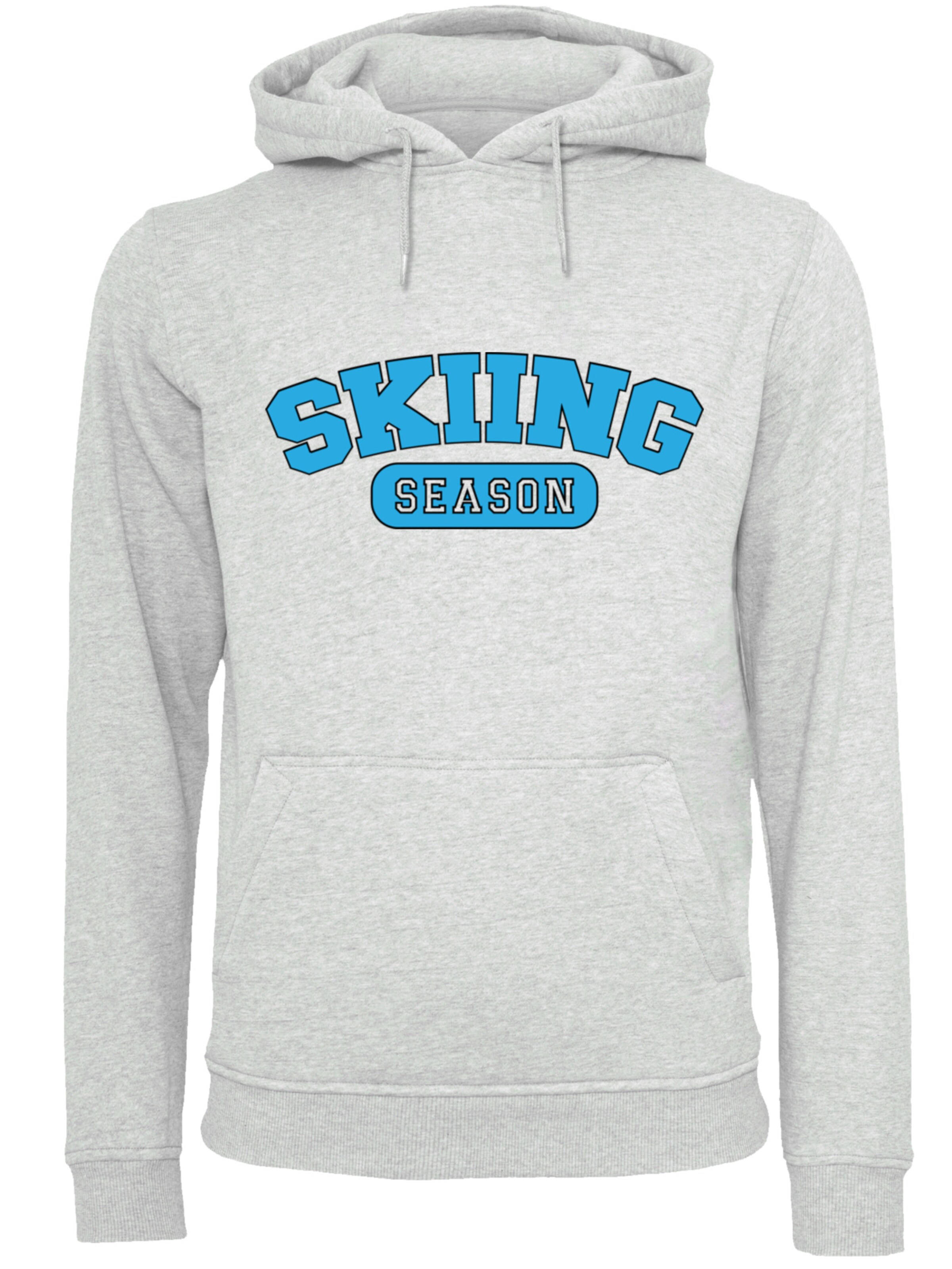 F4NT4STIC Sweatshirt 'Skiing Season' in Grijs: voorkant