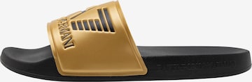 EA7 Emporio Armani Muiltjes in Goud: voorkant