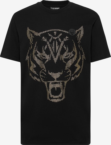 Plein Sport Shirt 'Tiger' in Zwart: voorkant