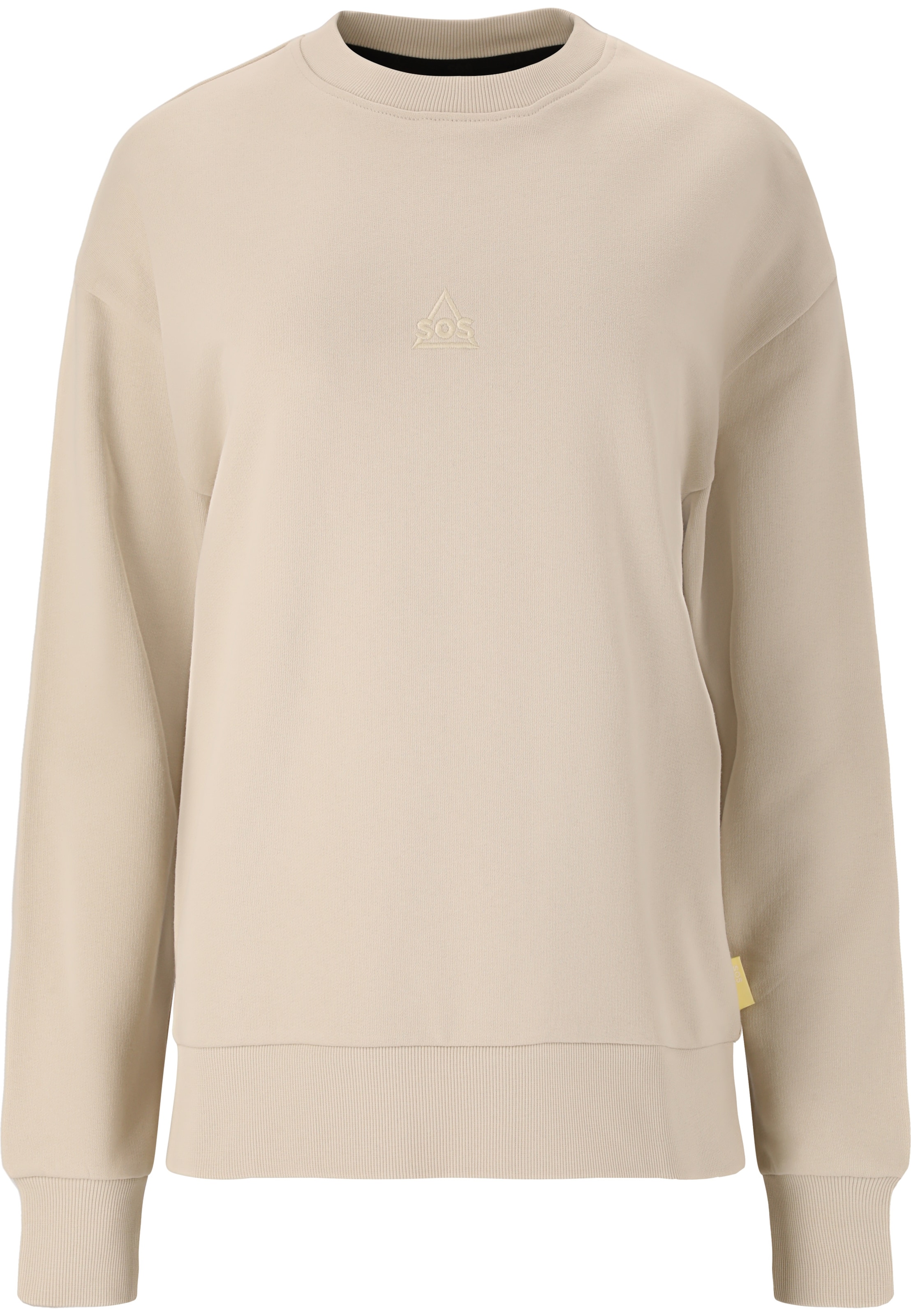 SOS Sweatshirt 'Bovec' in Beige: Vorderseite