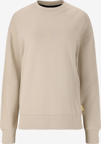 SOS Sweatshirt 'Bovec' in Beige: front