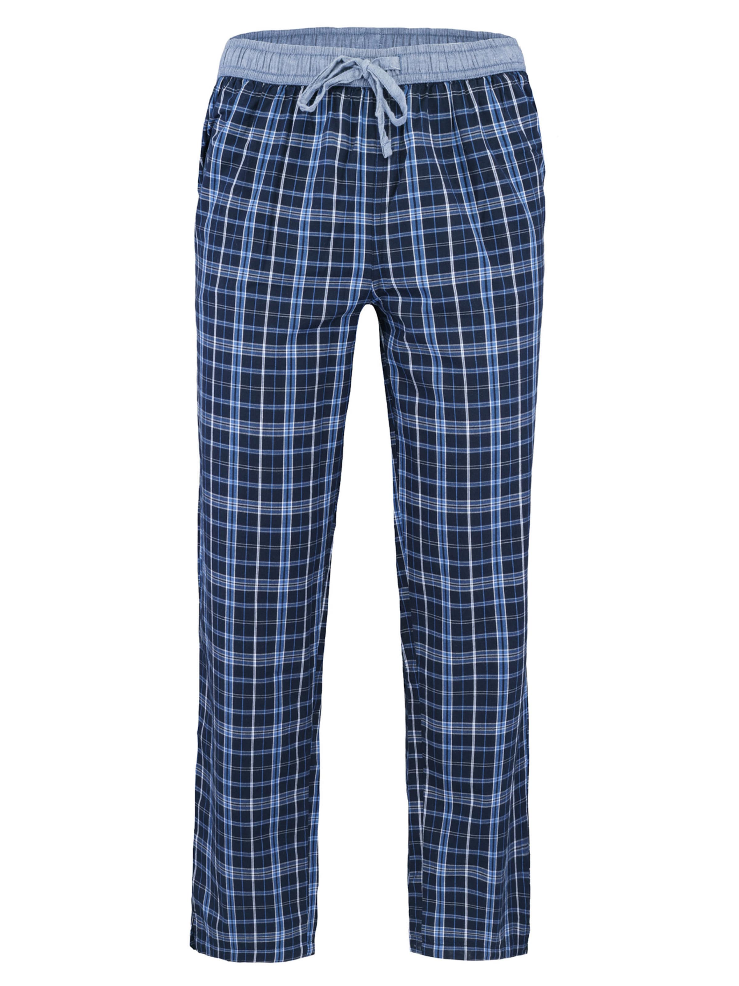Pantalon de pyjama ' Olden Glory ' Luca David en bleu : devant
