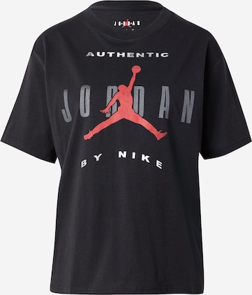 Tricou de la Jordan pe negru: față
