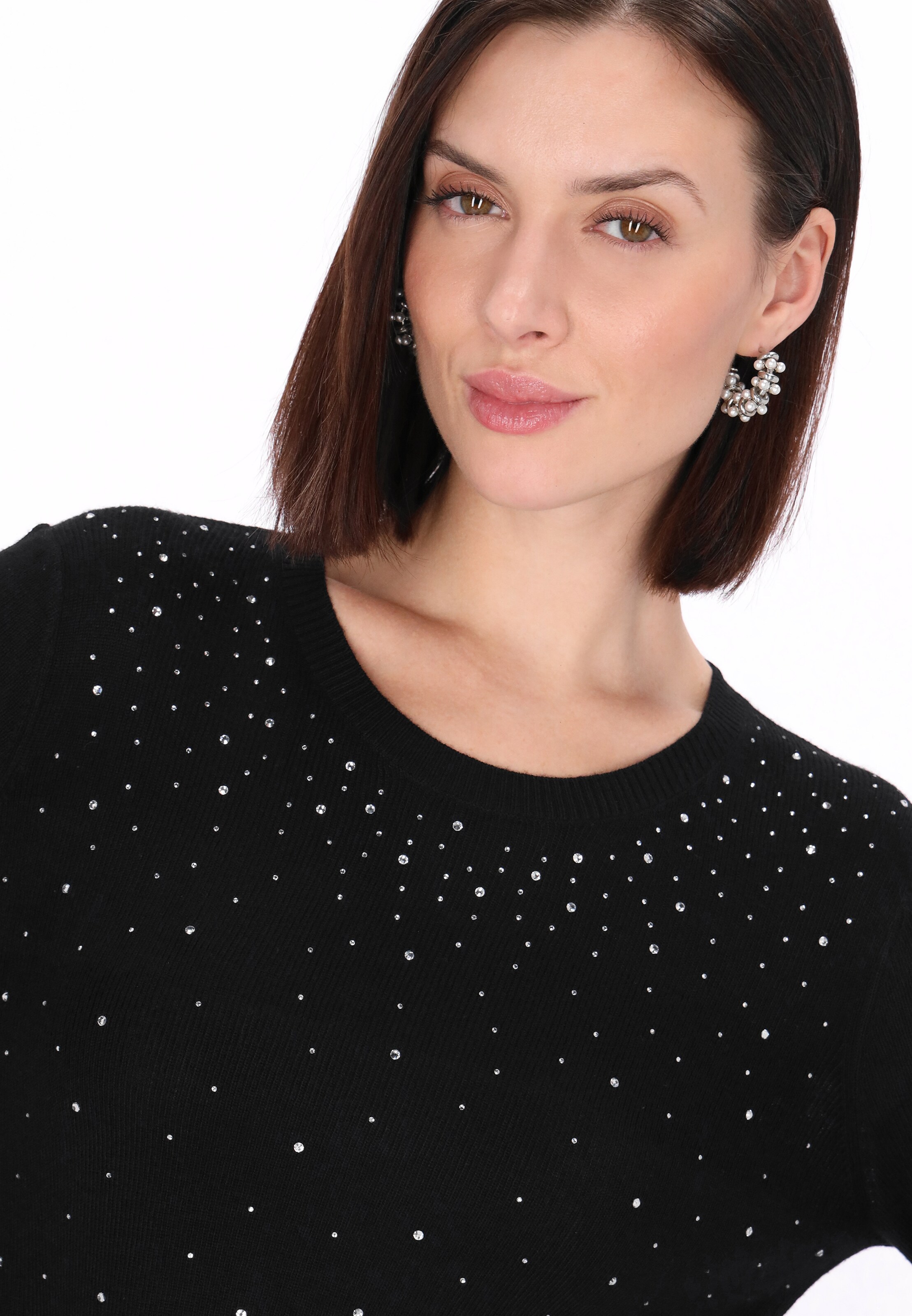 usha BLACK LABEL Trui 'Classic' in Zwart