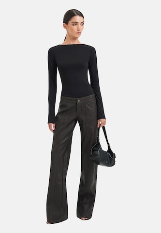 OW Collection Regular Broek 'Jade' in Zwart