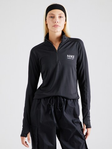 Felpa sportiva 'PACER' di NIKE in nero: frontale