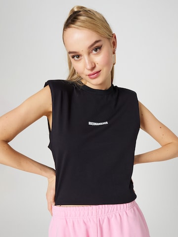 Hoermanseder x About You Top 'Josy' in Black: front