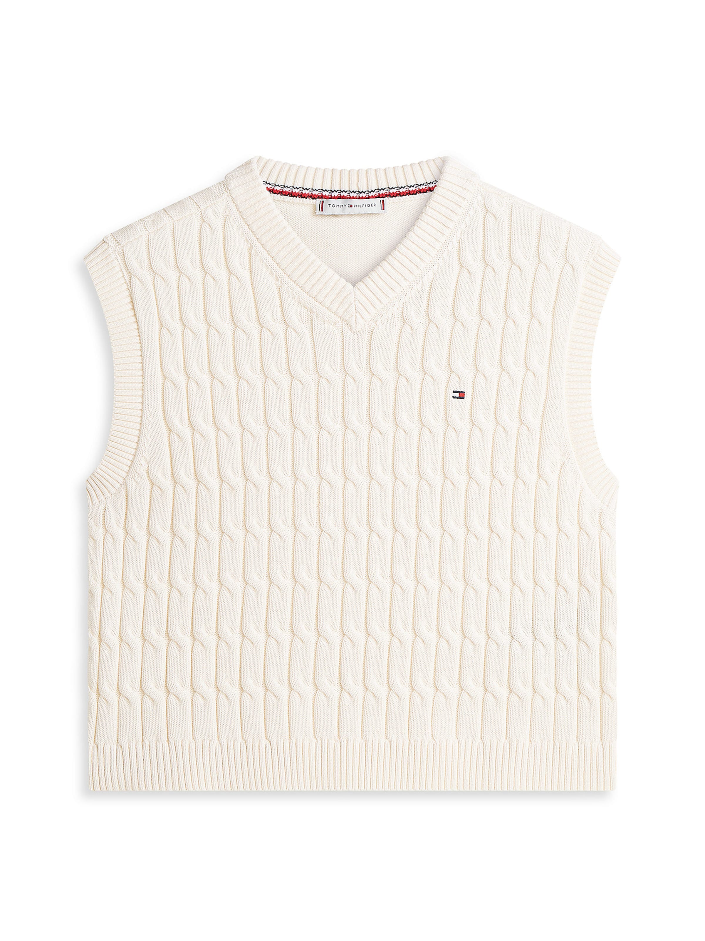 TOMMY HILFIGER Pullover in Beige: Vorderseite