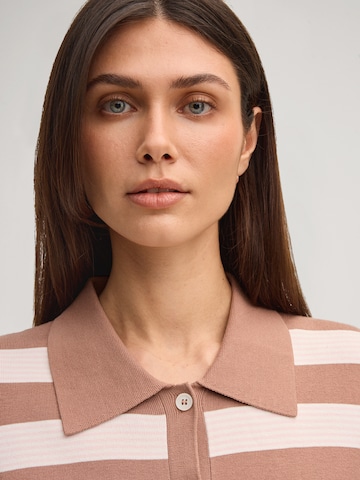 JOOP! Gebreid vest 'Kasha' in Bruin