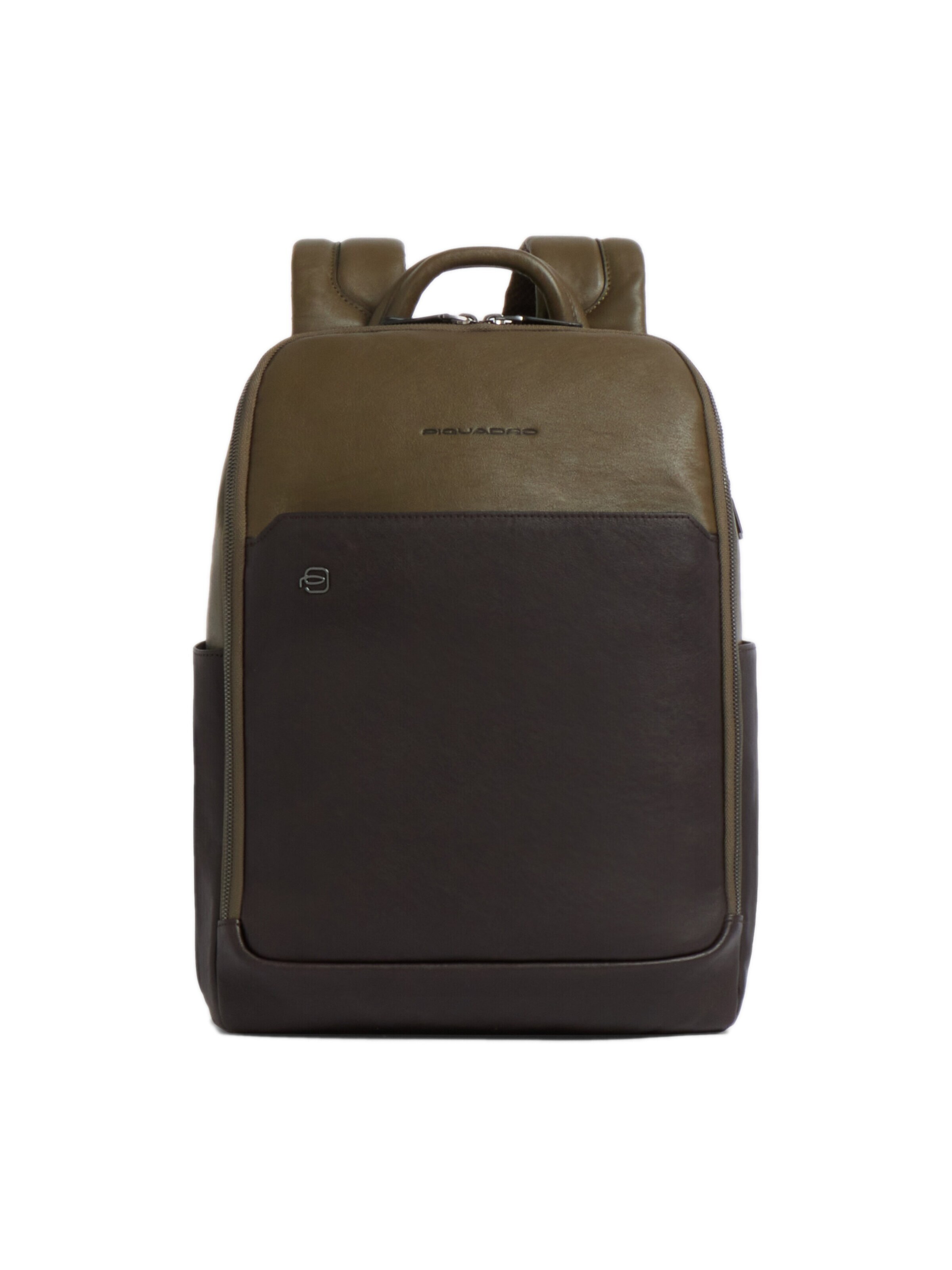 Piquadro Backpack in Green: front