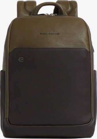 Piquadro Backpack in Green: front