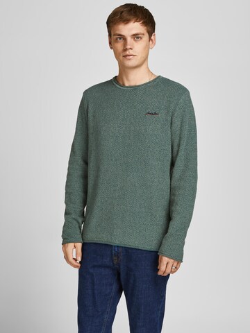 JACK & JONES Trui 'JORPaul Tons' in Groen: voorkant