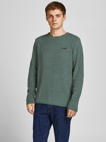 JACK & JONES Sweater 'Paul Tons' in Green: front