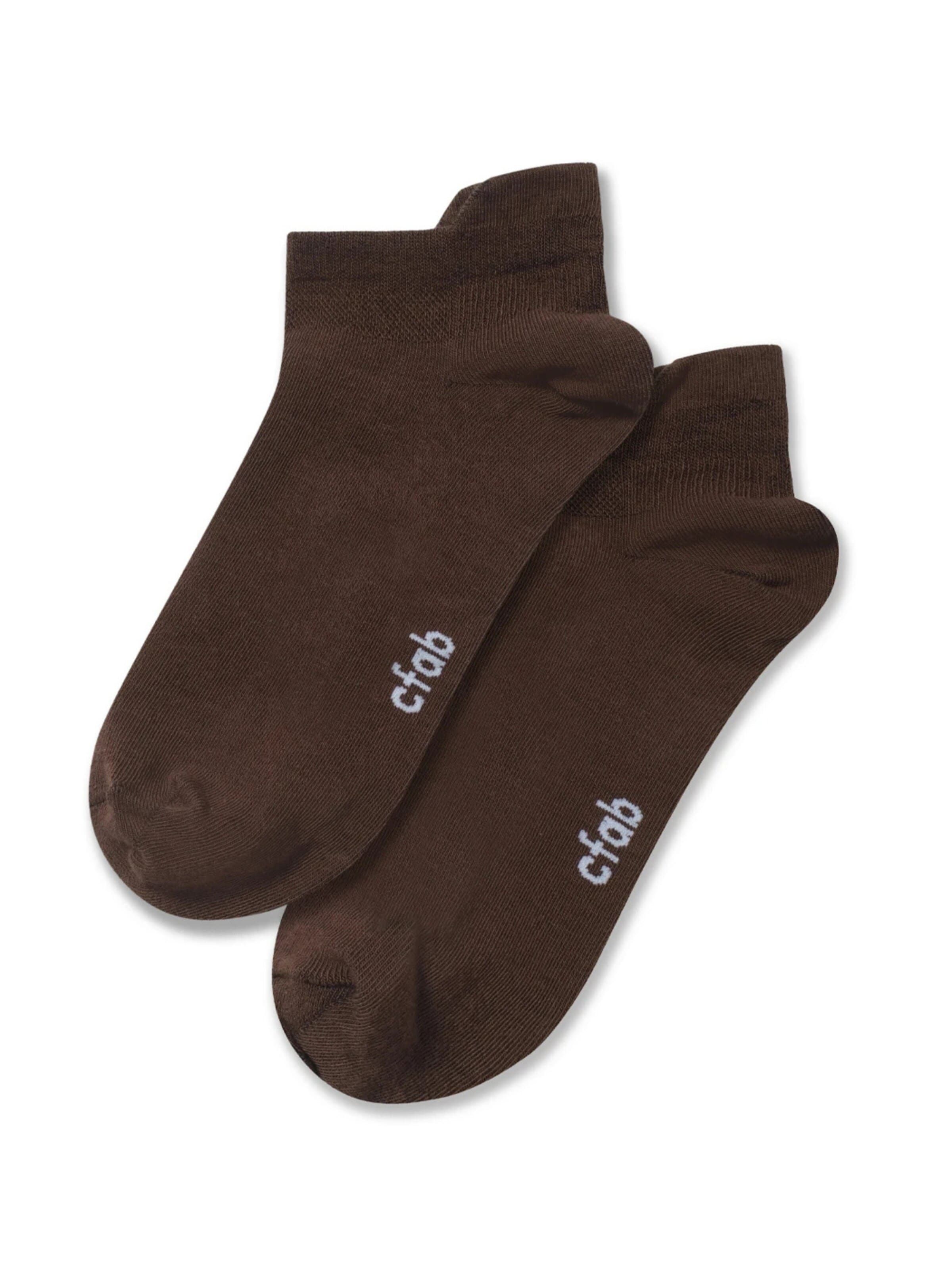 cfab (formerly creamy fabrics) Sokken '4er-Pack Sneaker Socken' in Bruin