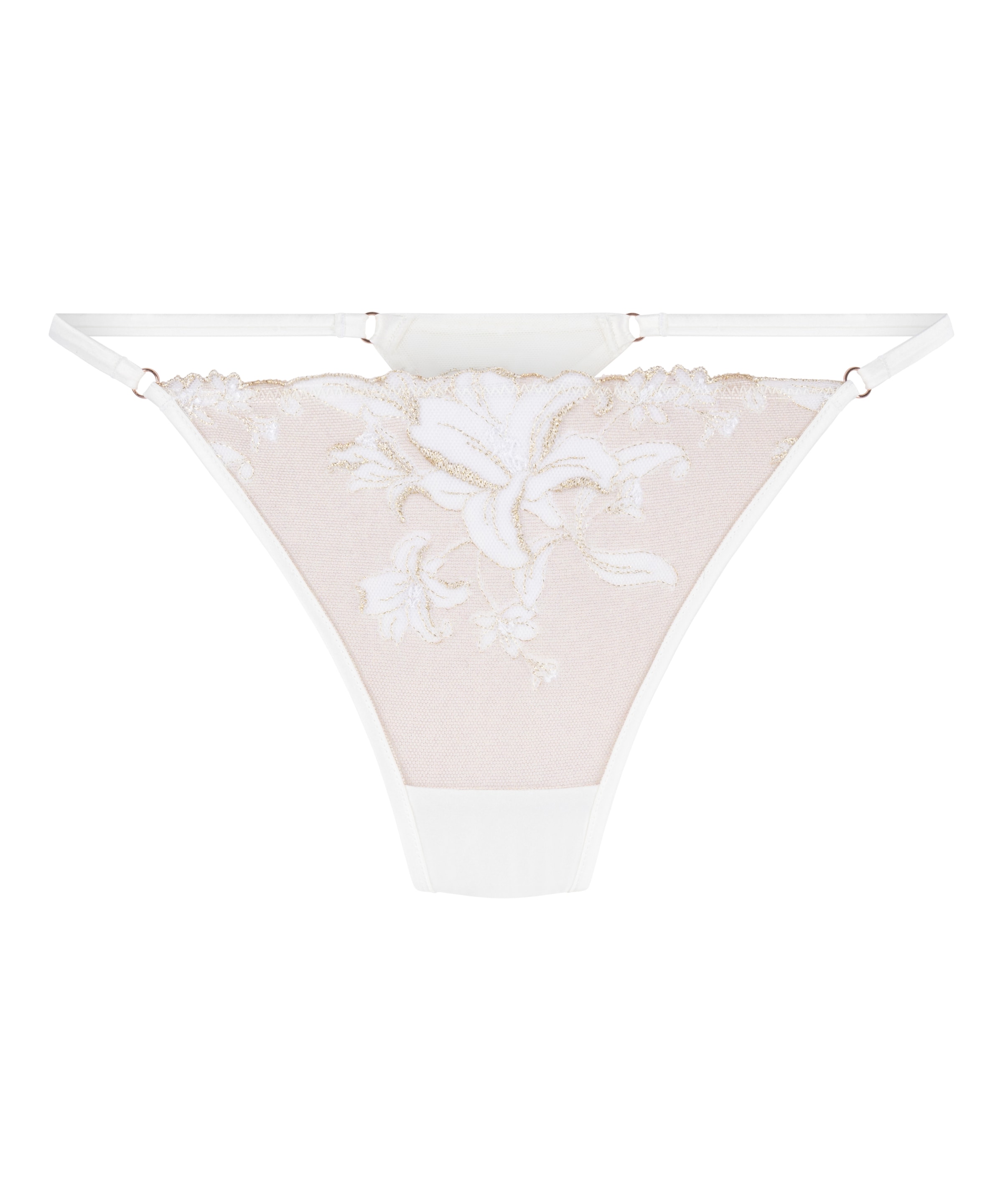 Hunkemöller Thong 'Anouk' in Gold / White, Item view