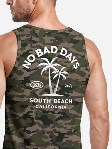 Neverless Shirt 'No Bad Days' in Green